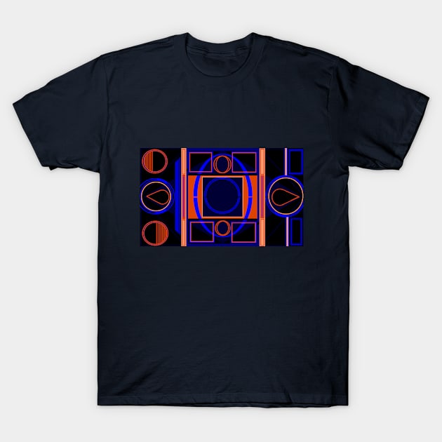 Orange and Blue Neon T-Shirt by RockaBelle